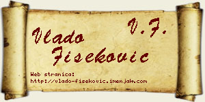 Vlado Fišeković vizit kartica